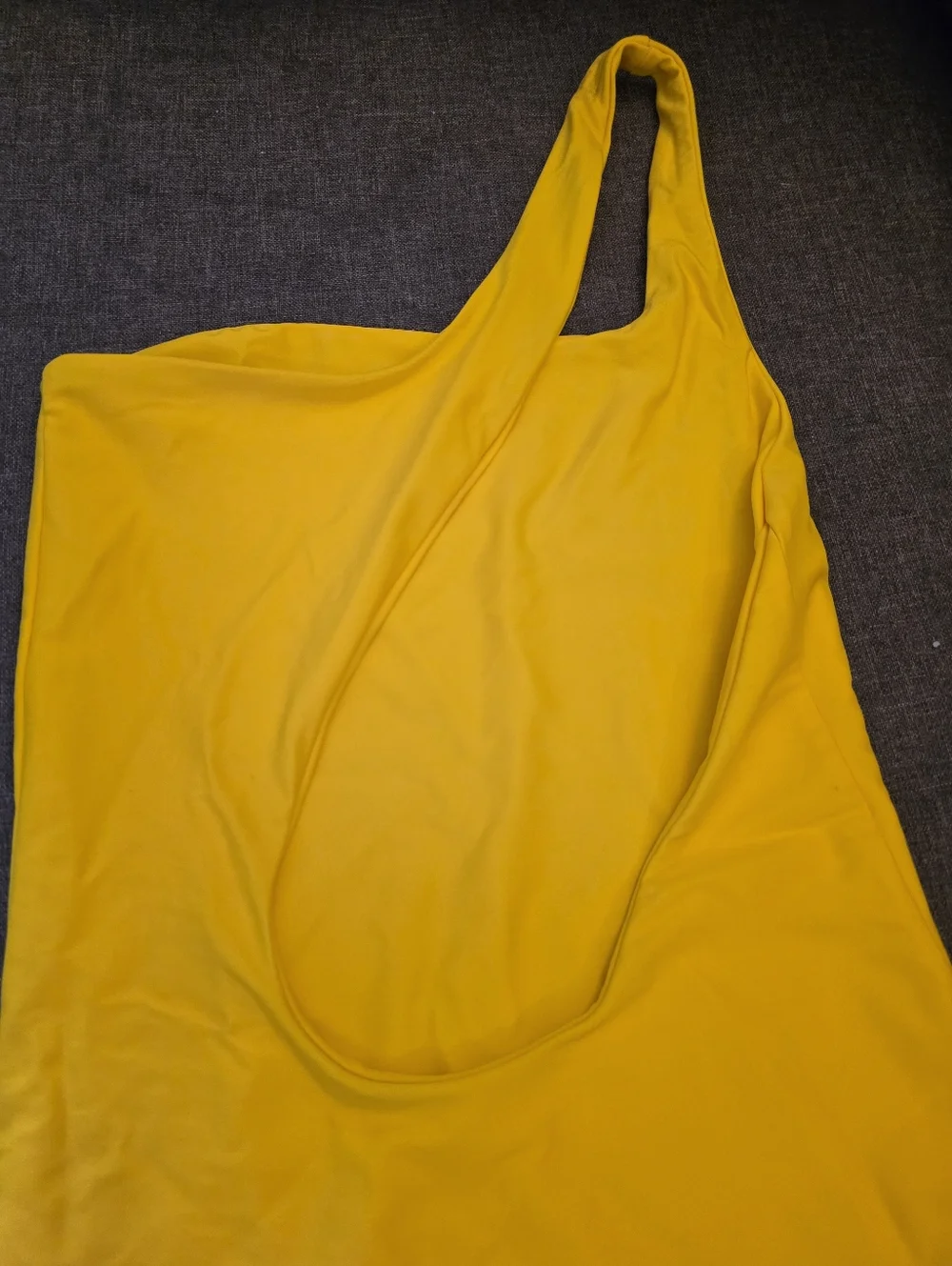 Jade Swim yellow‎ Evolve Assymetrical One-piece Swimsuit Canery Size MEDIUM